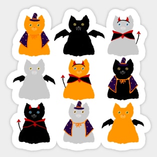 Cat-O-Ween Costumes Sticker